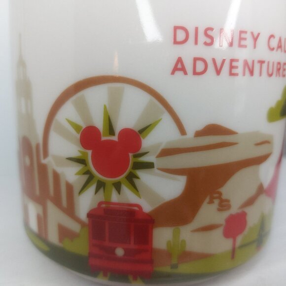 Starbucks Mug Disney Parks California Adventure You Are Here Collection Like New - Picture 11 of 11